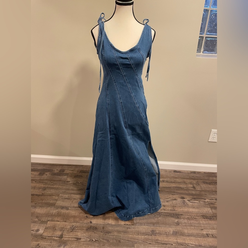 Free People Blue Maxi Dress - Picture 4 of 9